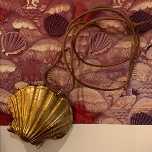 Gold SeaShell Statement Necklace